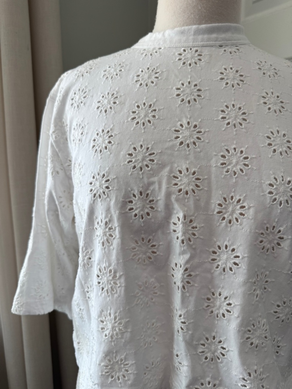 Madewell Embroidered Wide-Sleeve Boxy Tee : XXS - Picture 3 of 7